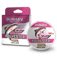 Леска Dunaev Polyester RED 0.165мм 100м