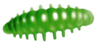 Приманка ZUB NOA LARVA  40мм(1,6") -6шт, (цвет 401) зеленый