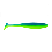 Приманка ZUB-IZI 185мм(7,3")-3шт, (цвет 020) синий верх - желтый низ