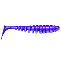 Приманка ZUB-SHAD  60мм(2,3") -7шт, (цвет 610) фиолетовый с блестками