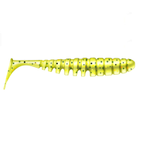 Приманка ZUB-SHAD  40мм(1,5")-12шт, (цвет 310) желтый с блестками