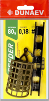 Монтаж фидерный Dunaev несиметричная петля c кормушкой 80г