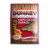 Прикормка "DUNAEV-PREMIUM" 1кг Карп-Сазан Мед красная