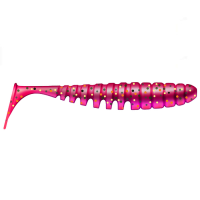 Приманка ZUB-SHAD  40мм(1,5")-12шт, (цвет 130) маджента с блестками