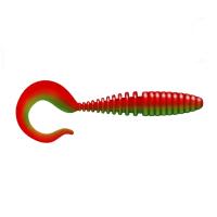 Приманка ZUB-TWIST  90мм(3,5")-5шт, (цвет 035) красный верх-зеленый низ