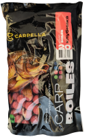 Бойлы CARPELLA Прикормочные Вареные 1кг, 20мм Клубника