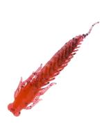 Приманка ZUB-LARVA 100мм(4")-4шт, (цвет 504) красный с блестками