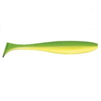 Приманка ZUB-IZI 165мм(6,5")-4шт, (Цвет 407)зеленый верх - желтый низ