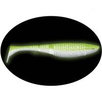 Приманка ZUB-WIBRA 125мм(4,8")-5шт, (цвет 403) зеленый светящийся