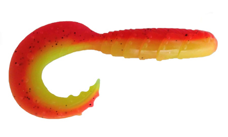 Приманка ZUB-HIBINA 220мм(8,7")-1шт, (цвет 023) розовый верх - желтый низ