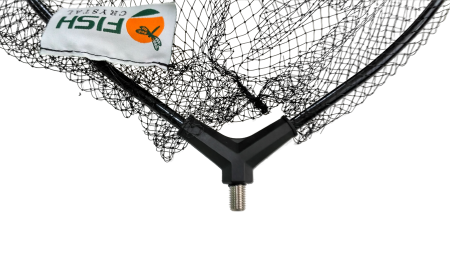 Голова для подсачека 50 х 40 х 35см (Д х Ш х Г), сетка леска, ячейка 7 мм, рамка аллюм,  вес 120 гр.