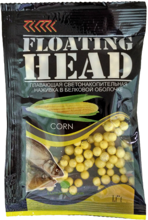 Плавающая насадка светонакопительная в белковой оболочке D 4-5 мм цвет. Ароматизатор Кукуруза