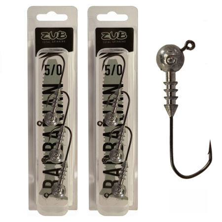 Джиг головка ZUB Barbarian (крючок 5\0) 16г.( упак. 3 шт)