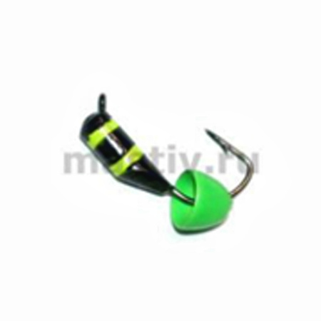 Безнасадка 2,5 пчёлка желтый, латунь конус, 0,6гр. (неон зеленый)