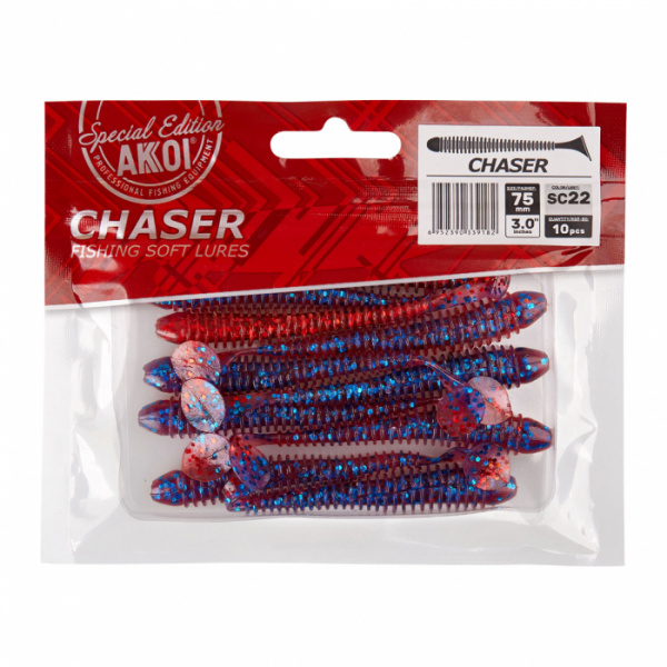 Силиконовая приманка AKKOI CHASER  75mm цвет SC22 Силиконовая приманка AKKOI CHASER  75mm цвет SC22