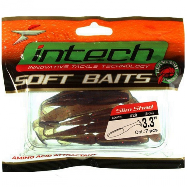 Приманка Intech Slim Shad 3,3" (7шт.) (#IN75) Приманка Intech Slim Shad 3,3" (7шт.) (#IN75)