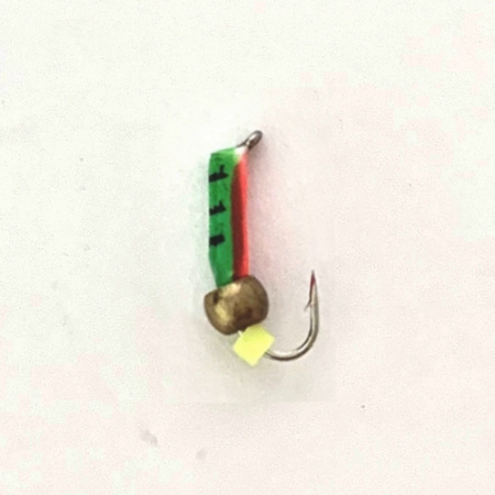 Столбик с латунным шариком 1,5 мм ЗЕЛЕНО-КРАСНЫЙ