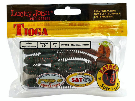 Виброхвосты съедоб. искусст. LJ Pro Series TIOGA 3.9in (10.00)/085 5шт.