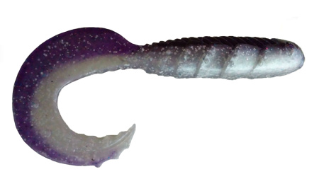 Приманка ZUB-HIBINA 220мм(8,7")-1шт, (цвет 036) фиолетовый верх-натурал низ