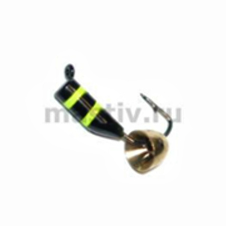 Безнасадка 2 пчёлка желтый, латунь конус, 0,4гр. (золото)