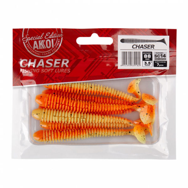 Силиконовая приманка AKKOI CHASER  88mm цвет SC14 Силиконовая приманка AKKOI CHASER  88mm цвет SC14