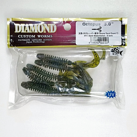 Силиконовая приманка DIAMOND Octopus 3" #11