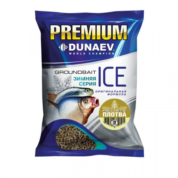 Прикормка "DUNAEV iCE-PELLETS" 0.9кг, 3мм Плотва Прикормка "DUNAEV iCE-PELLETS" 0.9кг, 3мм Плотва