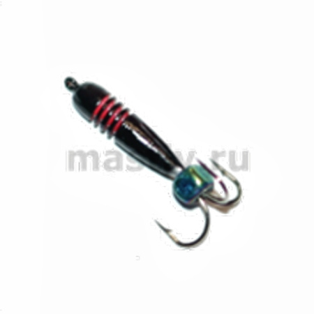 Чёрт 3 петля чёрный с красн.рисками, кубик хамелеон, 1,2гр.