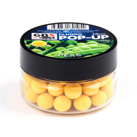 Бойлы GBS Baits Pop-up плавающие 10мм 40гр Peas Горох