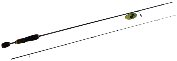 Удилище спиннинговое ERMINE NANO,2 секции, цельная верш. длина1,68 м, тест 0.2-0.8г рукоять разнес.