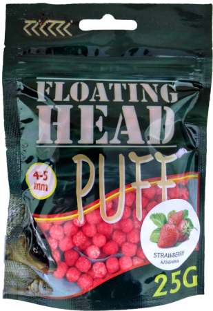 Плавающая насадка PUFF воздушное тесто 4-5 мм.КЛУБНИКА красный