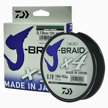 Шнур Daiwa J-Braid X4 0.19 mm