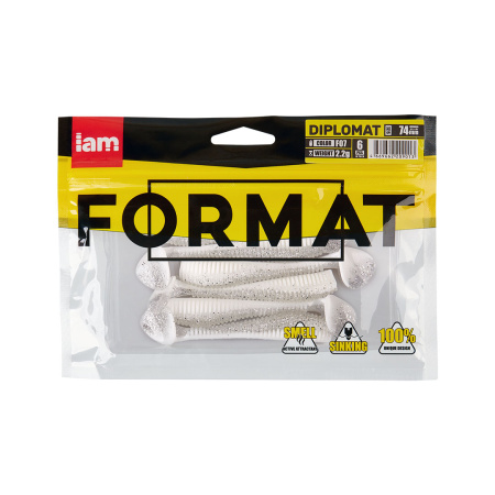 Силиконовая приманка FORMAT DIPLOMAT 74mm (6шт.) цвет F07