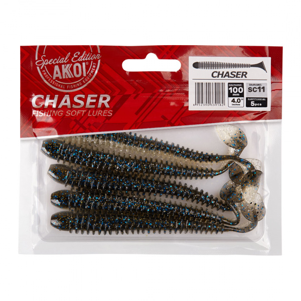 Силиконовая приманка AKKOI CHASER 100mm цвет SC11 Силиконовая приманка AKKOI CHASER 100mm цвет SC11