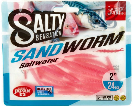 Черви съедоб. искусст. LJ Salty Sensation SANDWORM 2.0in (05.00)/F05 24шт.