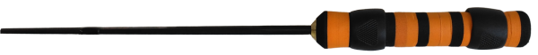 Удочка зимн Profilux (плоск.хлыст) 60 см (тест  1-12 гр) цв.чёрный, цв.руч.оранжевый