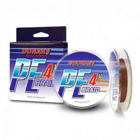 Шнур DUNAEV BRAID PE X4 150м 0,32мм коричневый