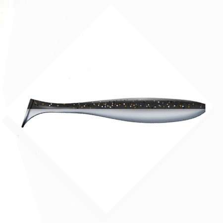 Приманка ZUB-IZI  86мм(3,4")-5шт, (цвет 030) черный верх - натурал низ