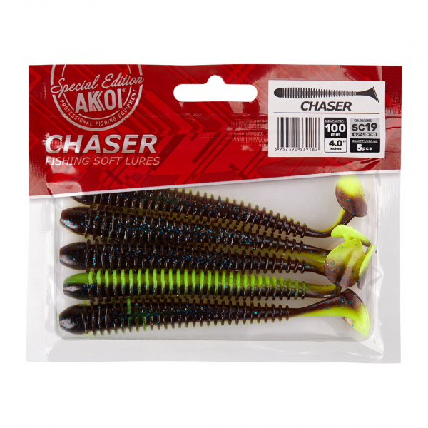 Силиконовая приманка AKKOI CHASER 100mm цвет SC19 Силиконовая приманка AKKOI CHASER 100mm цвет SC19