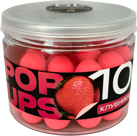 Бойлы CARPELLA POP-UP 10мм Клубника (25г)