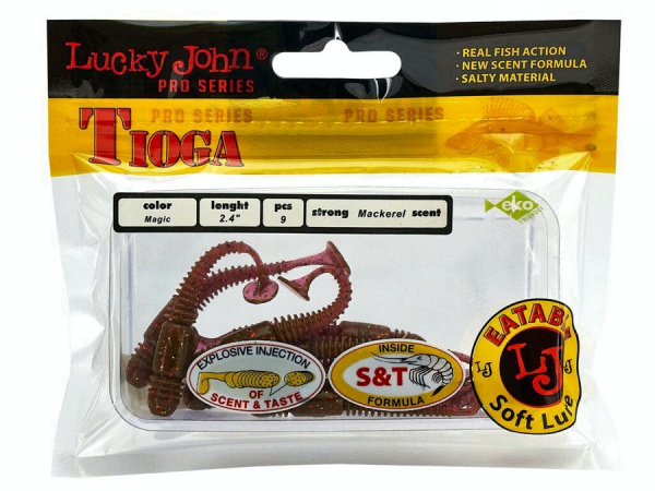 Виброхвосты съедоб. искусст. LJ Pro Series TIOGA 2.9in (07.40)/S14 7шт.