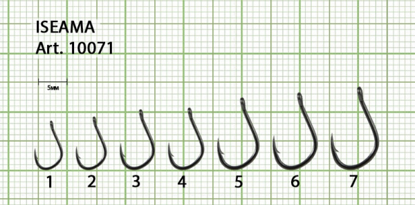 Крючок ISEAMA-RING №4 с ушком, покрытие BN (10 шт) Крючок ISEAMA-RING №4 с ушком, покрытие BN (10 шт)