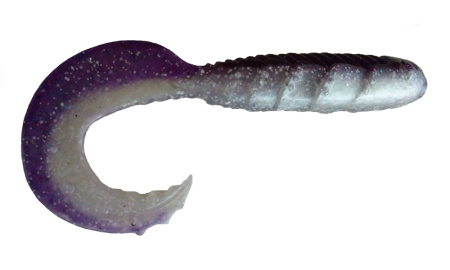 Приманка ZUB-HIBINA 180мм(7,1")-2шт, (цвет 036) фиолетовый верх-натурал низ