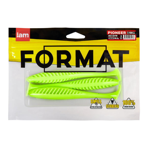 Силиконовая приманка FORMAT PIONEER 150mm (3шт.) цвет F19