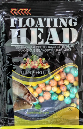 Плавающая насадка светонакопительная в белковой оболочке D 6-8 мм цвет. Ароматизатор Тутти-Фрутти