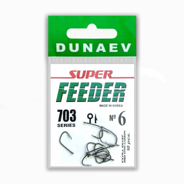 Крючок Dunaev Super Feeder 703 # 6 (упак. 10 шт) Крючок Dunaev Super Feeder 703 # 6 (упак. 10 шт)