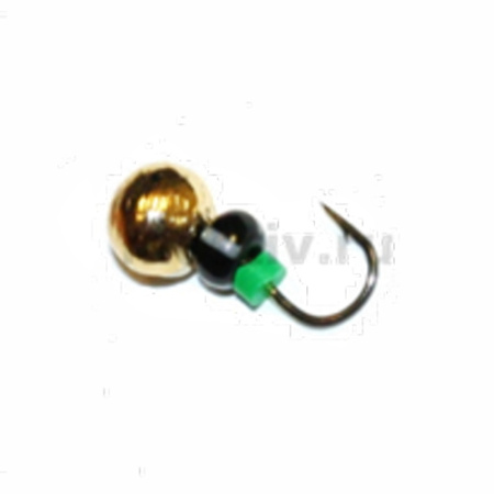 Дробь 4 отверстие золото, бисер, 0,6гр.