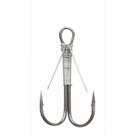 Крючок ДВОЙНОЙ незацепляйка, №2/0, покрытие BN (уп.4 шт)