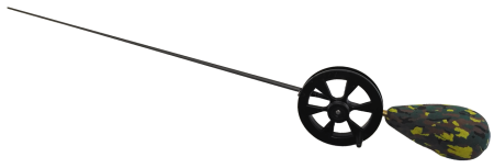 Удочка зимняя Profilux "Капля-Спорт", Цв. KAMO 33 (камуфляж зелен., катушка черная)