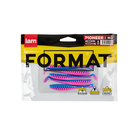 Силиконовая приманка FORMAT PIONEER 88mm (6шт.) цвет F05